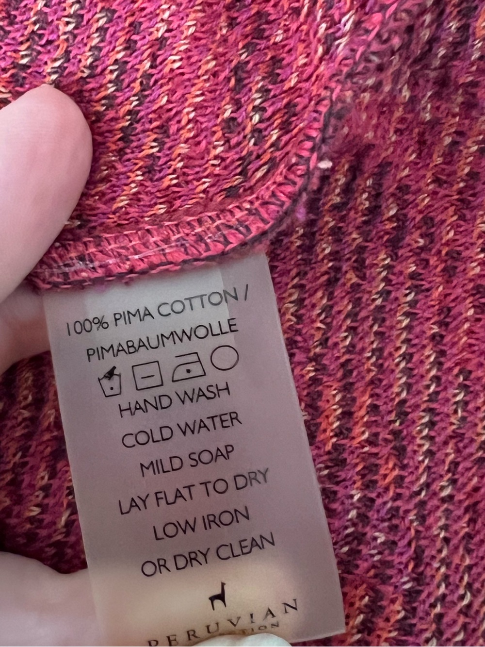 Peruvian Connection Sweater Dress Pink R - Picture 7 of 7